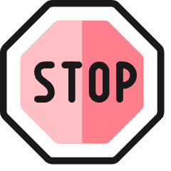 Road Sign Stop Icon from Ultimate Colors Set