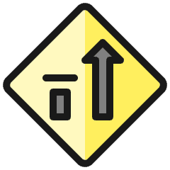 Road Sign Traffic Priority Right Icon from Ultimate Colors Set