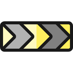 Road Sign Turn Right Icon from Ultimate Colors Set