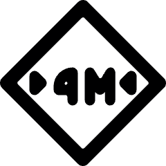 Road Sign Width 4 M Alternate Icon from Ultimate Bold Set