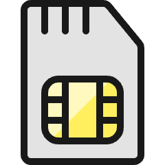 Sim Card 2 Icon from Ultimate Colors Set