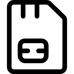 Sim Card Icon from Ultimate Regular Set