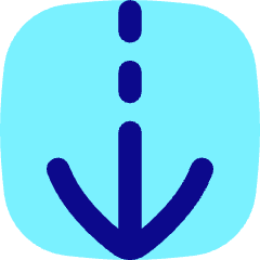 Arrow Dashed Cool Down Icon from Flex Pop Set