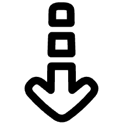 Arrow Dashed Cool Down Icon from Plump Line Set