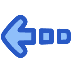 Arrow Dashed Left Icon from Plump Duo Set