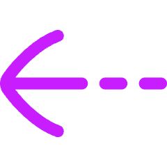 Arrow Dashed Left Icon from Flex Neon Set