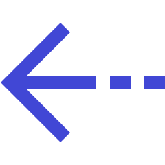 Arrow Dashed Left Icon from Sharp Duo Set