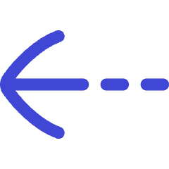 Arrow Dashed Left Icon from Flex Duo Set