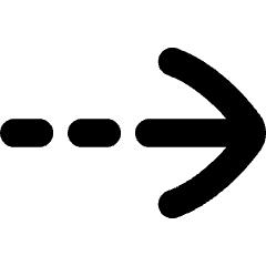 Arrow Dashed Right Icon from Flex Solid Set