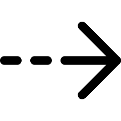Arrow Dashed Right Icon from Core Line Set