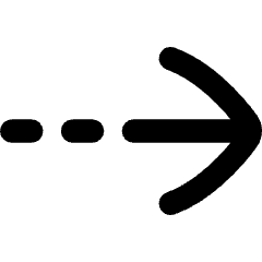 Arrow Dashed Right Icon from Flex Remix Set