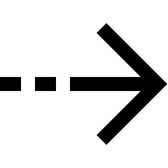 Arrow Dashed Right Icon from Sharp Line Set