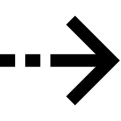 Arrow Dashed Right Icon from Sharp Solid Set