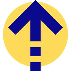 Arrow Dashed Warm Up Icon from Sharp Pop Set