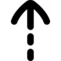 Arrow Dashed Warm Up Icon from Flex Solid Set