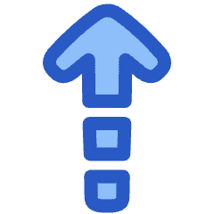 Arrow Dashed Warm Up Icon from Plump Duo Set