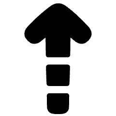 Arrow Dashed Warm Up Icon from Plump Solid Set