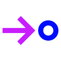 Arrows Step Icon from Sharp Neon Set