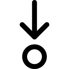 Arrows Step Into Icon from Core Line Set