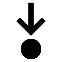 Arrows Step Into Icon from Sharp Solid Set