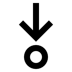 Arrows Step Into Icon from Sharp Line Set