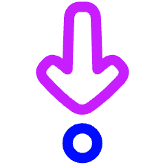 Arrows Step Into Icon from Plump Neon Set