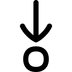 Arrows Step Into Icon from Flex Line Set