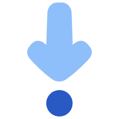 Arrows Step Into Icon from Plump Flat Set
