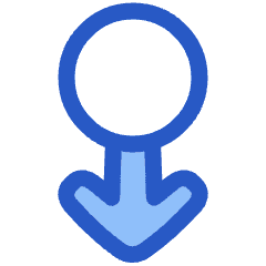 Arrows Swipe Down Alt Icon from Plump Duo Set