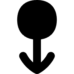 Arrows Swipe Down Alt Icon from Flex Solid Set