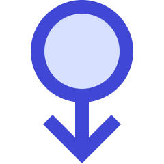 Arrows Swipe Down Alt Icon from Sharp Duo Set