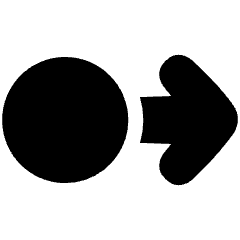 Arrows Swipe Right Alt Icon from Plump Solid Set