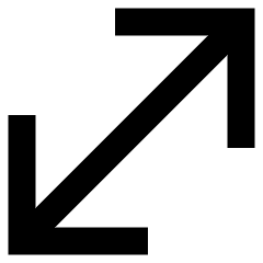 Diagonal Line Arrow 1 Icon from Sharp Remix Set