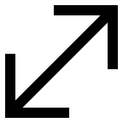 Diagonal Line Arrow 1 Icon from Sharp Line Set