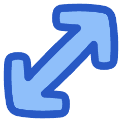 Diagonal Line Arrow 1 Icon from Plump Duo Set