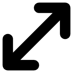 Diagonal Line Arrow 1 Icon from Core Solid Set