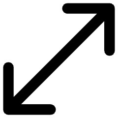 Diagonal Line Arrow 1 Icon from Core Remix Set