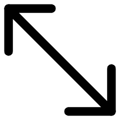 Diagonal Line Arrow 2 Icon from Core Line Set