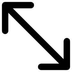 Diagonal Line Arrow 2 Icon from Core Remix Set