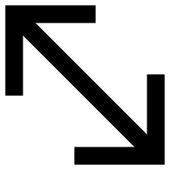 Diagonal Line Arrow 2 Icon from Sharp Remix Set