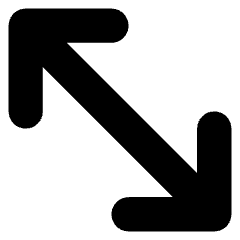 Diagonal Line Arrow 2 Icon from Core Solid Set