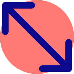 Diagonal Line Arrow 2 Icon from Core Pop Set