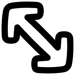 Diagonal Line Arrow 2 Icon from Plump Remix Set