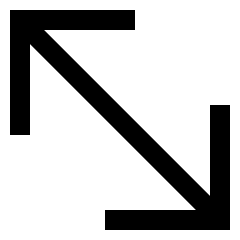 Diagonal Line Arrow 2 Icon from Sharp Line Set