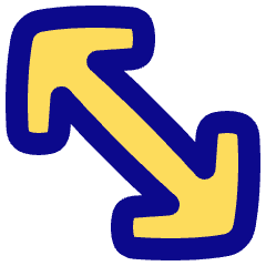 Diagonal Line Arrow 2 Icon from Plump Pop Set