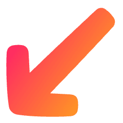 Diagonal Line Arrow Bottom Left Icon from Plump Gradient Set