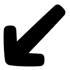 Diagonal Line Arrow Bottom Left Icon from Plump Solid Set