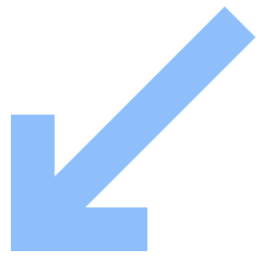 Diagonal Line Arrow Bottom Left Icon from Sharp Flat Set