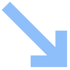 Diagonal Line Arrow Bottom Right Icon from Sharp Flat Set
