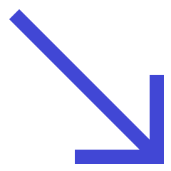 Diagonal Line Arrow Bottom Right Icon from Sharp Duo Set